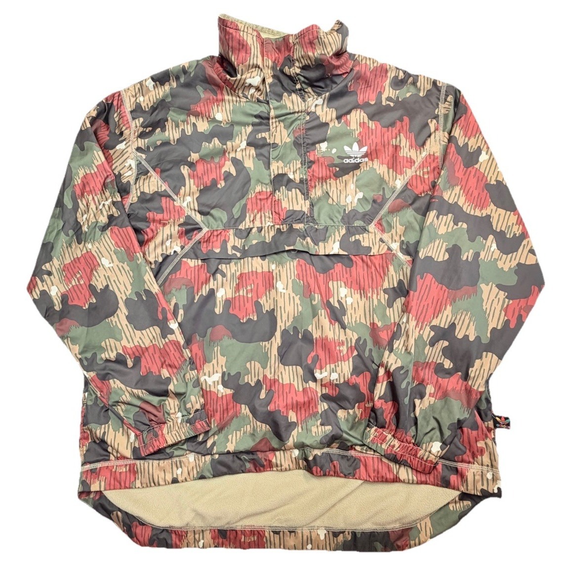 Adidas Pharrell Williams Hu Hiking Camo Fleece Pullover Jacket Mens Large Cy7871